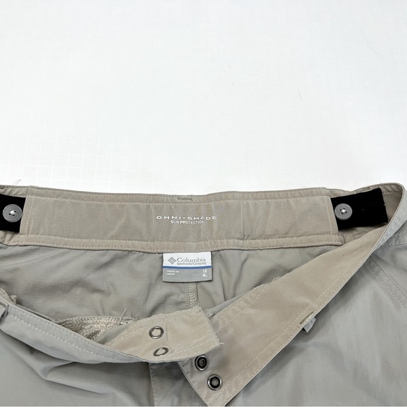 Columbia Omni Shade Hiking Shorts Grey Lightweight Size 12 - Picture 10 of 14
